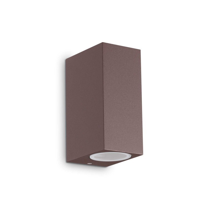 Applique Esterno Ideal Lux UP AP2 Marrone Coffee: Luce Biemissione G9