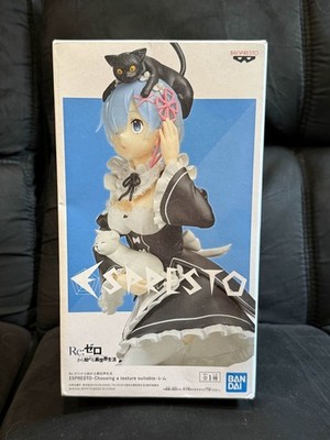 Re:Zero Rem Character Prize Figure Banpresto Prize Figure Espresto Anime Art Cat