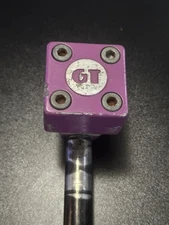 GT BMX PURPLE mallet STEM VINTAGE Old School 80's Bmx 1985