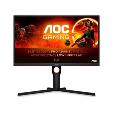 AOC G3 24.5 Inch VA Gaming Monitor Full HD Black Red (25G3ZM/BK)