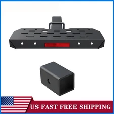 Trailer Hitch Rear Bumper Towing Step Pedal For SUV Truck Van w/Pedal Adapter