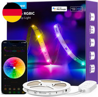 Govee Led Strip 5M, Smart Rgbic Led Streifen, Lichterkette Led Leiste Funktionie