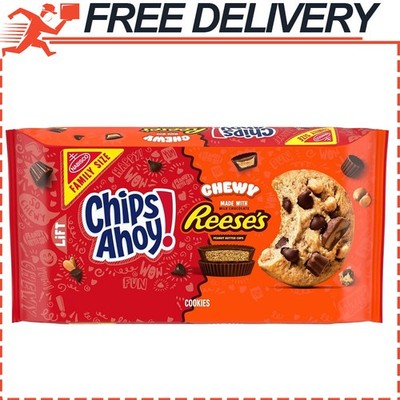 CHIPS AHOY Chewy Chocolate Chip Cookies with Reese's Peanut Butter Cups 14.25oz