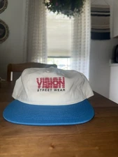 Vision Streetwear SnapBack Hat White Blue And Red
