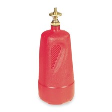 JUSTRITE 14010 Dispensing Bottle,1 Qt.,Red,Polyethylene 2AF92
