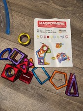 Magformers Magnetic Building Set 60pc Standard STEM Toy Color Tiles Set Used