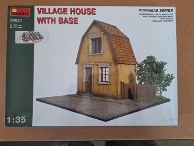 1/35 Scale VILLAGE HOUSE WITH BASE Diorama MiniArt Kit #36031