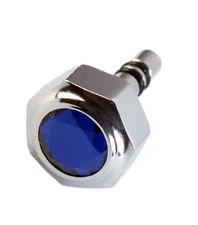 6.3MM WATCH CROWN FOR CALIBRE DE CARTIER  SANTOS STAINLESS STEEL  SAPPHIRE STONE