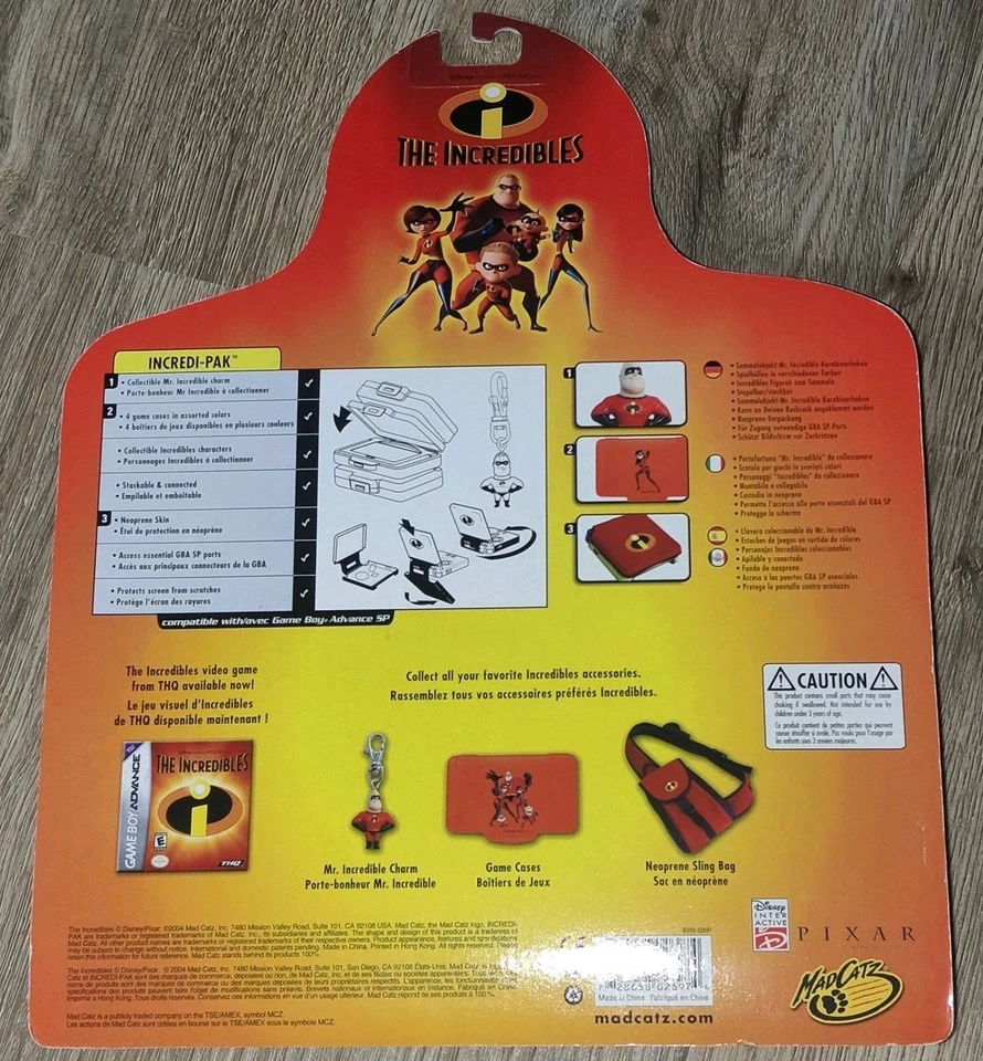 THE INCREDIBLES INCREDI-PACK FOR NINTENDO GAME BOY ADVANCE SP GAME CASE NEW RARE - Image 2 of 4