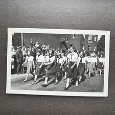 RPPC POSTCARD Girl Scouts Photo image Campfir...
