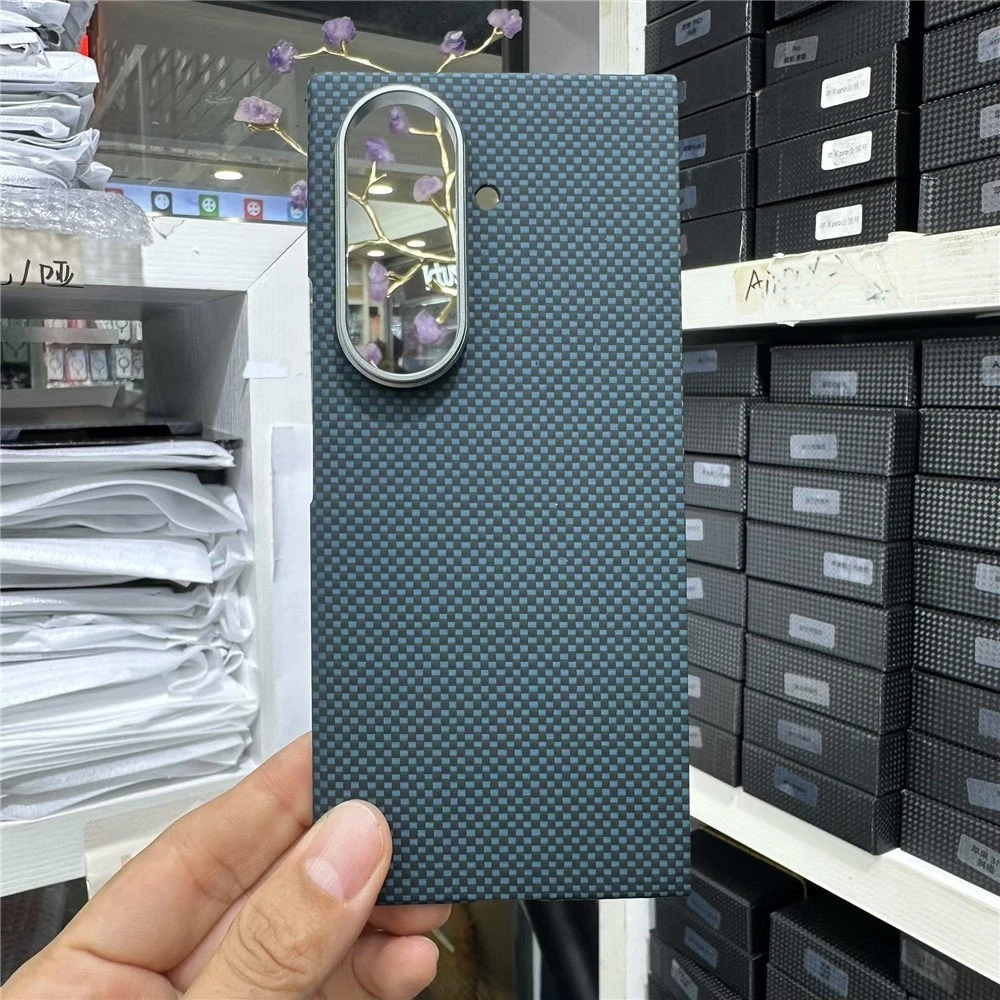 Genuine Real Aramid Carbon Fiber Case For Samsung Z Fold7 Shockproof Armor Cover - Picture 2 of 9