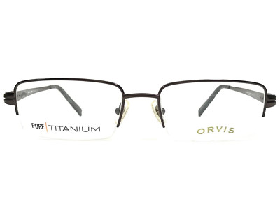 Orvis Eyeglasses Frames Sawback Gunmetal GUNM Gray Rectangular 53-18-140