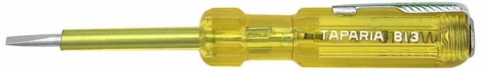 Pack of 5-Taparia 813 Line Tester Yellow Screwdriver Analog Voltage-130mm Length - Image 3 of 4