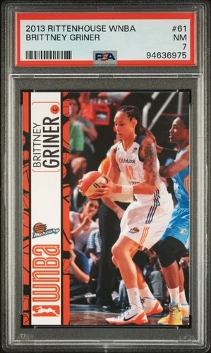 2013 Rittenhouse WNBA Brittney Griner Rookie PSA 7 W25 Registry Phoenix Mercury