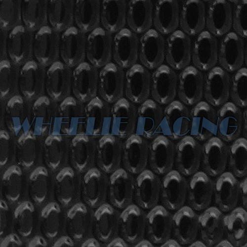 PERFORATED BLACK PRO GRIP TANK PAD+RED 3D WING LETTER EMBLEM+BADGE STICKER SET - Picture 9 of 9