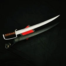 Custom Handmade Carbon Steel Blade Survival Saber Sword | Hunting Sword Camping