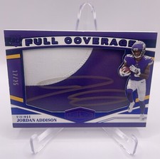 2023 Jordan Addison PLATES & PATCHES FULL COVERAGE RPA GOLD INK AUTO PATCH /25🔥