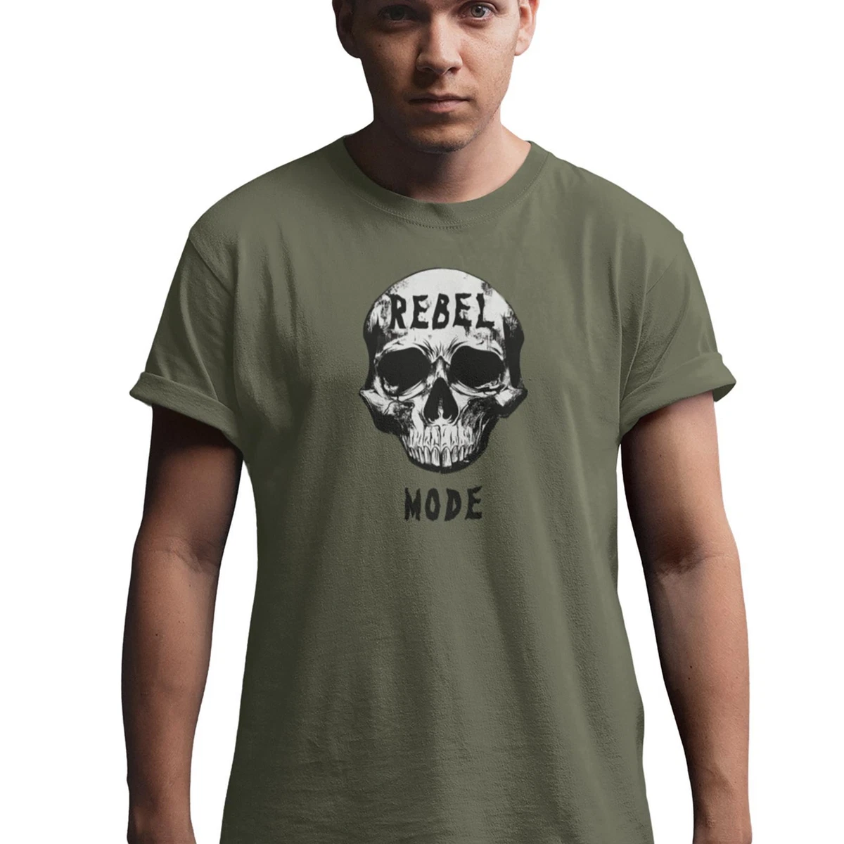 Graphic T Shirt For Men/Women, Rebel Mode, Cotton Crew Short