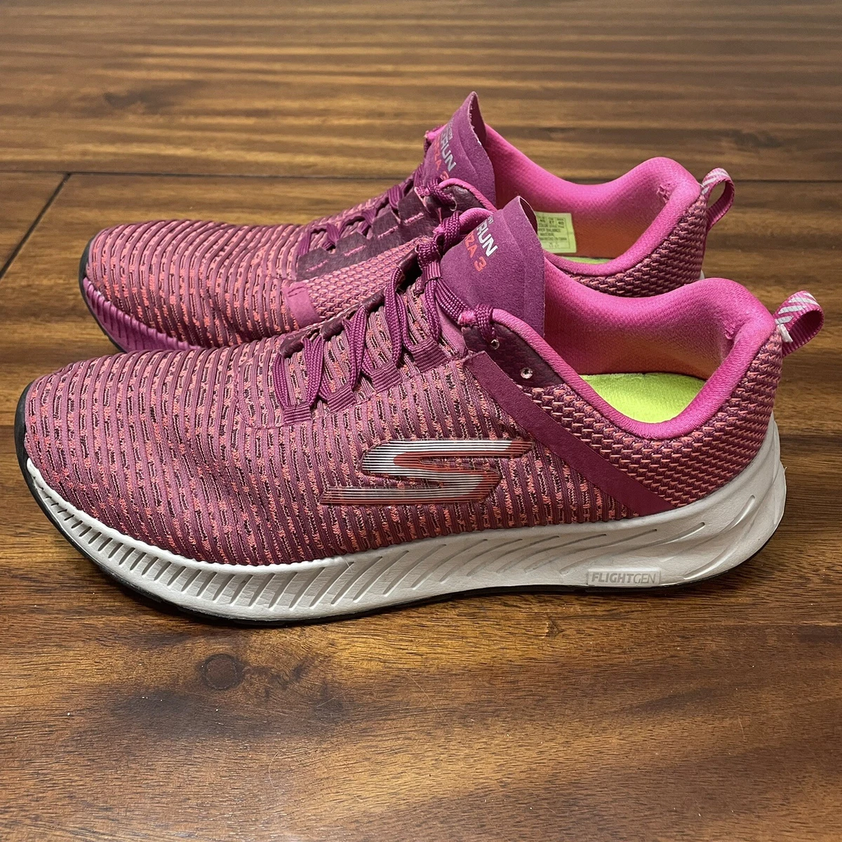 tælle arkitekt Snor Skechers Go Run Forza 3 Women's Athletic Running Shoe Size US 10 Pink | eBay