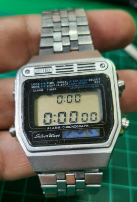 Rare Vintage 1980s Seiko SilverWave A258-5040 A2 Japan A Working
