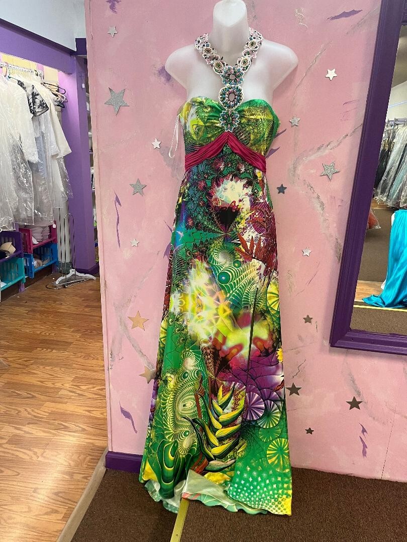 Size 2 Green Prom Dress Alyce | eBay