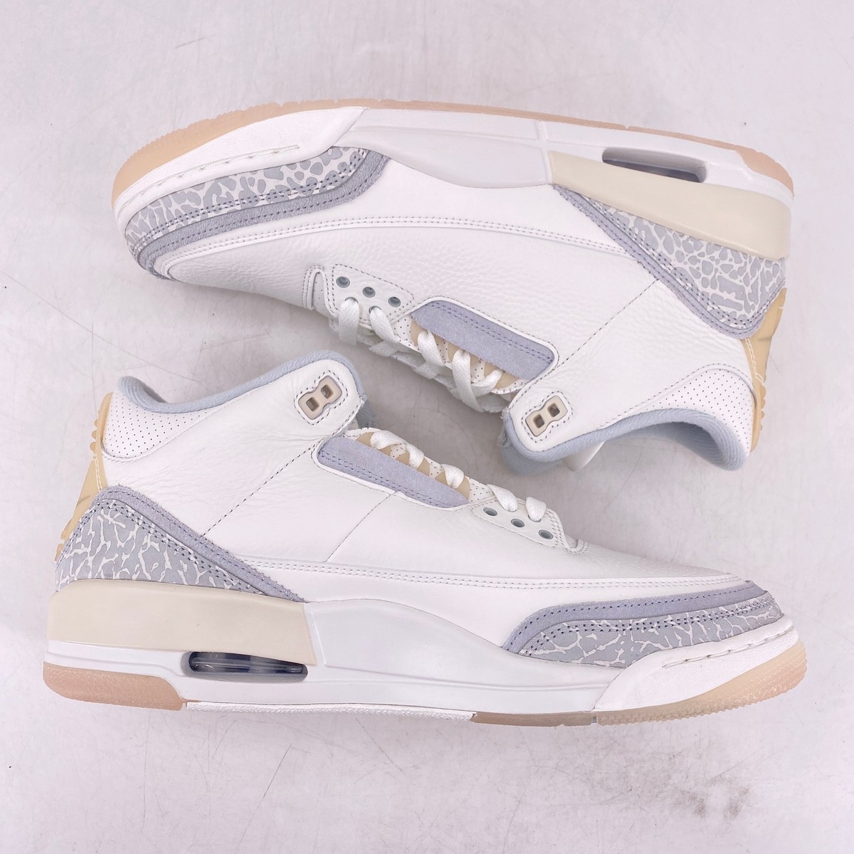 Size 10.5 - Air Jordan 3 Retro Triple White for sale online | eBay