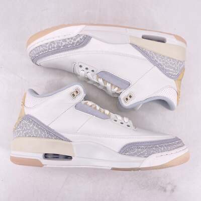 Size 10.5 - Air Jordan 3 Retro Triple White for sale online | eBay