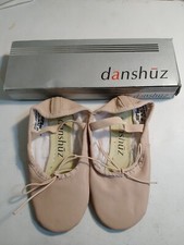 Danshuz Girl's Student Leather Ballet Shoe Pink Full Sole Leather 10.5 M 331