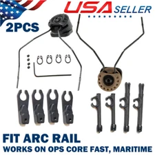 ARC Helmet Rail Adapter for Peltor Comtac Sordin Howard Leight Headset Rotate US