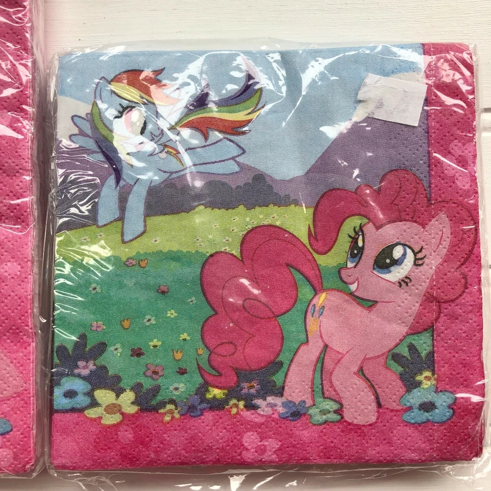 My Little Pony Cumpleaños Amistad Fiesta Servilletas Lote de 2 Paquetes Almuerzo Bebida Foto 3 de 4