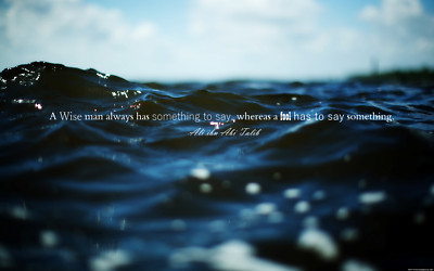 Anime ali ibn abi talib islam imam quote sea water sky Play Gaming Mat Desk