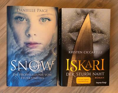 1.Danielle Paige - Snow,  2.Kristen Ciccarelli - Iskari, Beide Hardcover und NEU