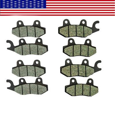 Front & Rear Brake Disc Rotors W/ Pads For Yamaha Rhino 700 4x4 (2008-2013) 2 thumbnail image