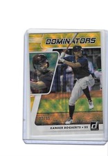 Xander Bogaerts 2021 Donruss Dominators #/99 Gold Parallel Card Boston Red Sox 