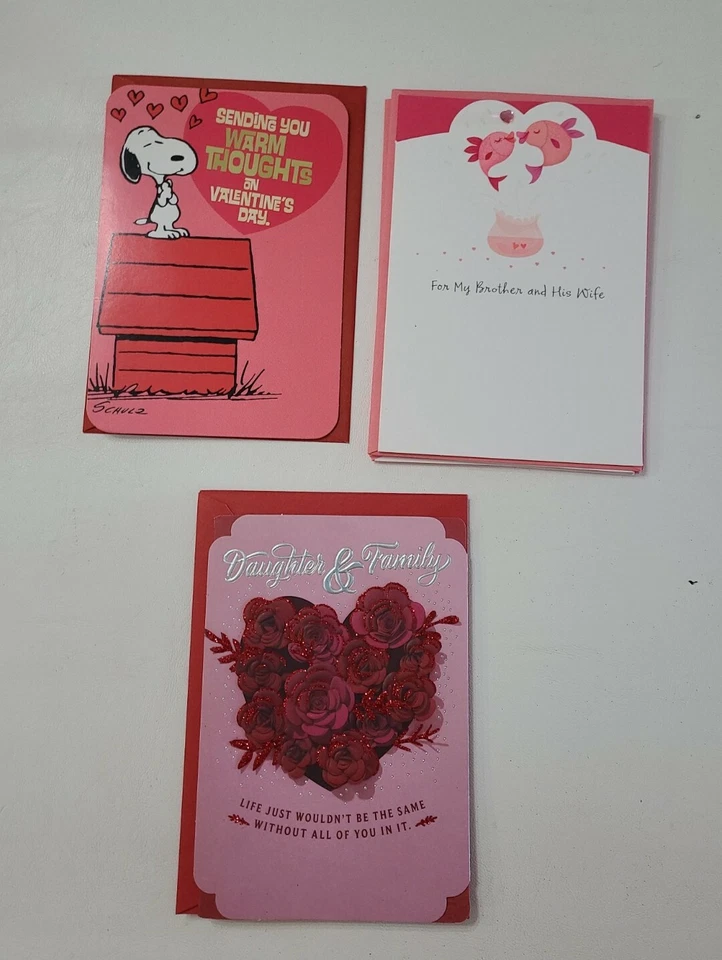 Lote mixto de 100 tarjetas y sobres de San Valentín Hallmark a granel leer ⬇️ (NN) Foto 3 de 4