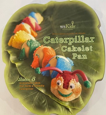 Nordic Ware Caterpillar Cakelet Cake Pan Williams Sonoma WS  Kids 8 Sections