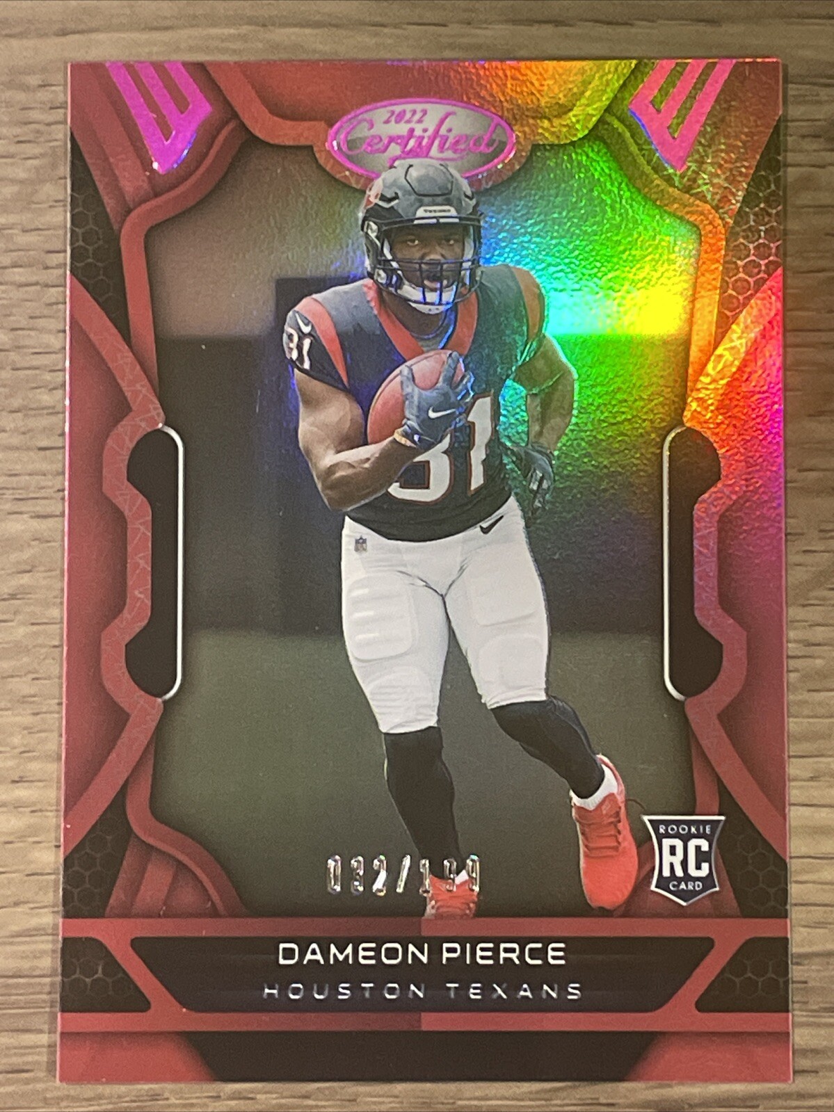 2022 Panini Certified Mirror Pink #125 Dameon Pierce /199