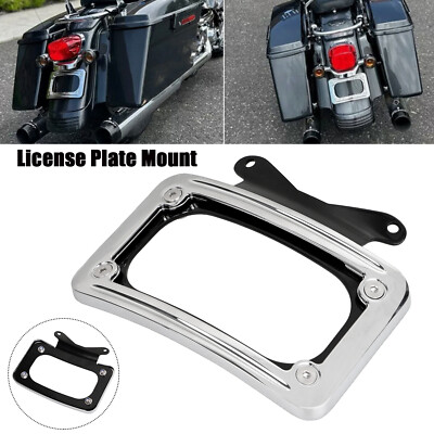 Rear Curved License Plate Mount Bracket For Harley Road Glide FLTR