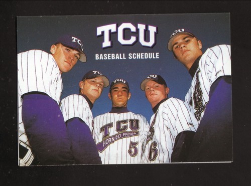 Texas Christian Horned Frogs--2000 Baseball Pocket Schedule--Campco Copiers