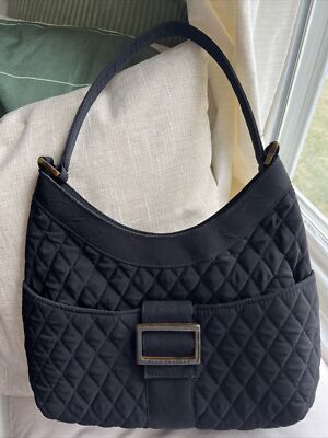 Vera Bradley Quilted Black Bag Small Original Zip Tote Bag - Cotton | Vera Bradley main image 3