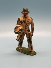 Vintage Barclay Lead Toy Figure 611 Business Man Tan Suit Train Passenger
