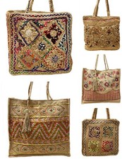 Strohsack Strohtasche Schultertasche Unisex Shopper Sommer Strand Rattan Korb