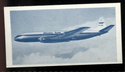 Tabakkarte, Osborne, MODERN AIRCRAFT blau, 1952, De Havilland Comet, #2