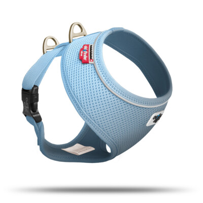 Curli Basic Geschirr Air-Mesh skyblue für kleine Hunde - leicht & sicher