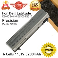 6 Cell Battery For Dell Latitude E6400 E6410 E6500 E6510 PT434 Laptop