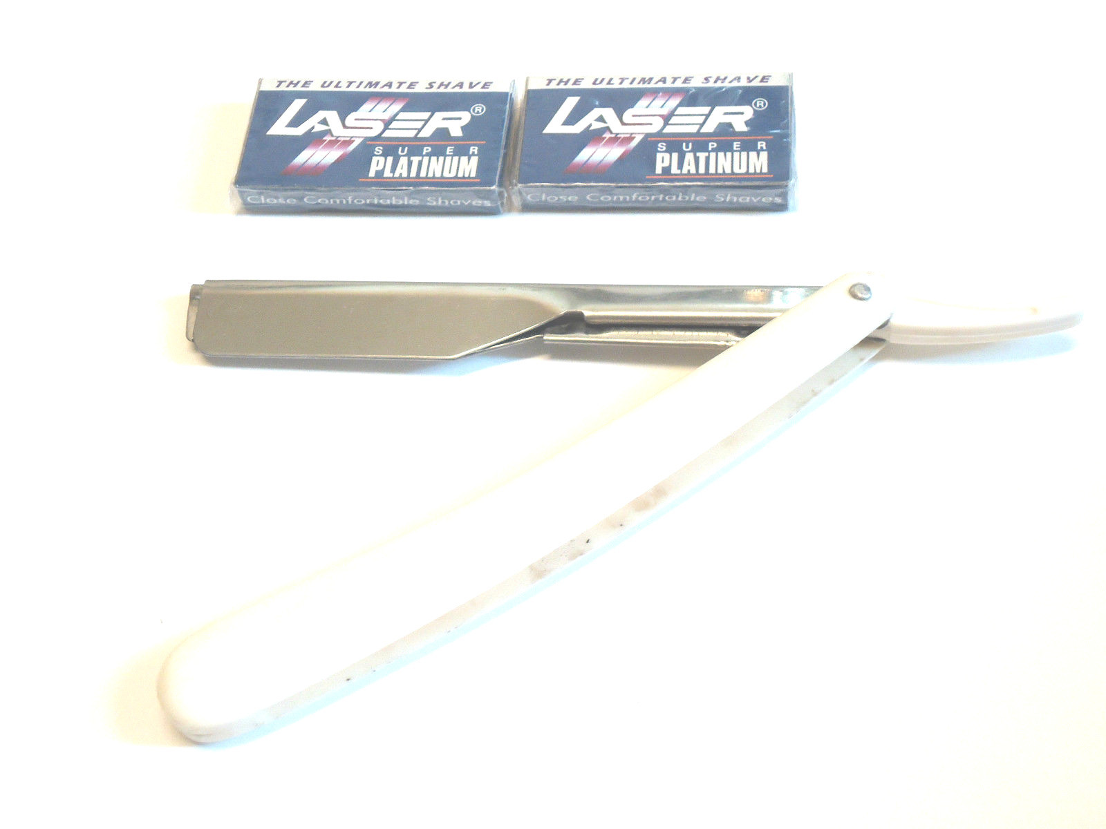 CLASSIC MENS OLD FASHION SAFETY WITH 10 DISPOSABLE DOUBLE EDGE RAZOR BLADES SET