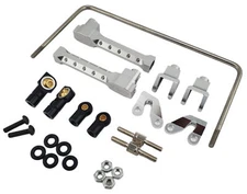 NHX RC Aluminum Rear Anti Roll Bar Set for Axial Wraith /RR10 Bomber 4WD -Silver