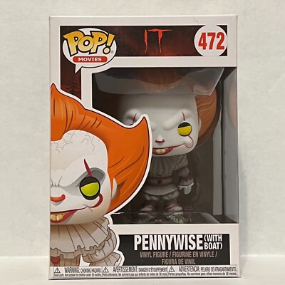 Funko Pop! Movies: IT - Pennywise (With Boat) Yellow Eyes #472