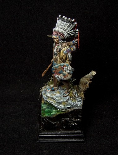 Sioux Warrior siglo XIX 75 mm Juguete Pintado Soldado Preventa | Museo - Imagen 9 de 10