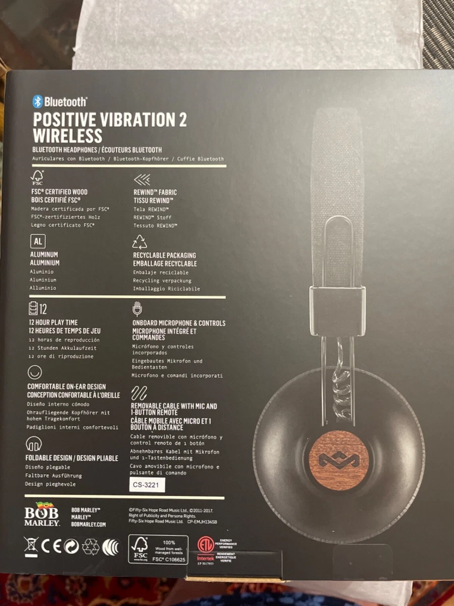 House of Marley Positive Vibration 2 On Ear Bluetooth Headphones